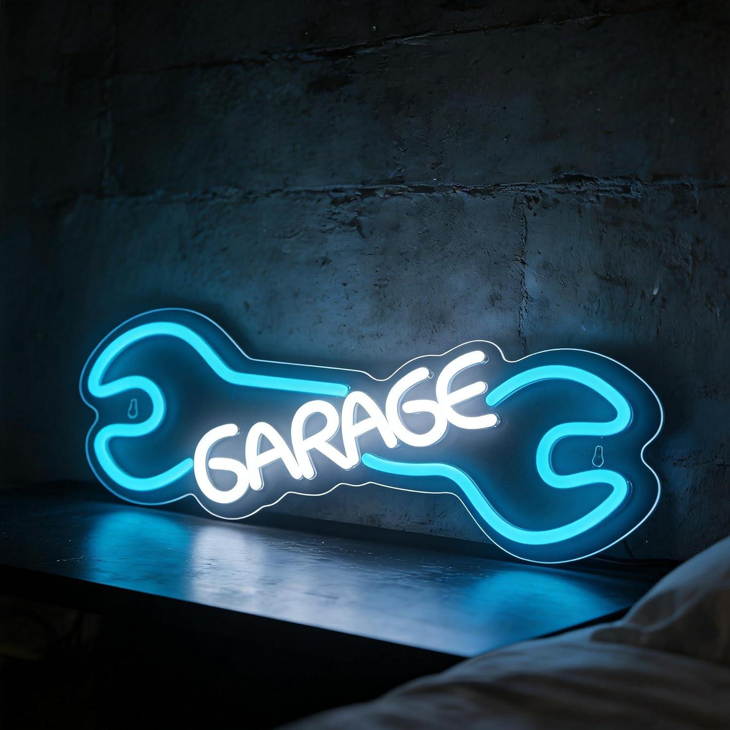Auto Repair Shop Signs - Letreiro Neon para Garagem com Alimentação