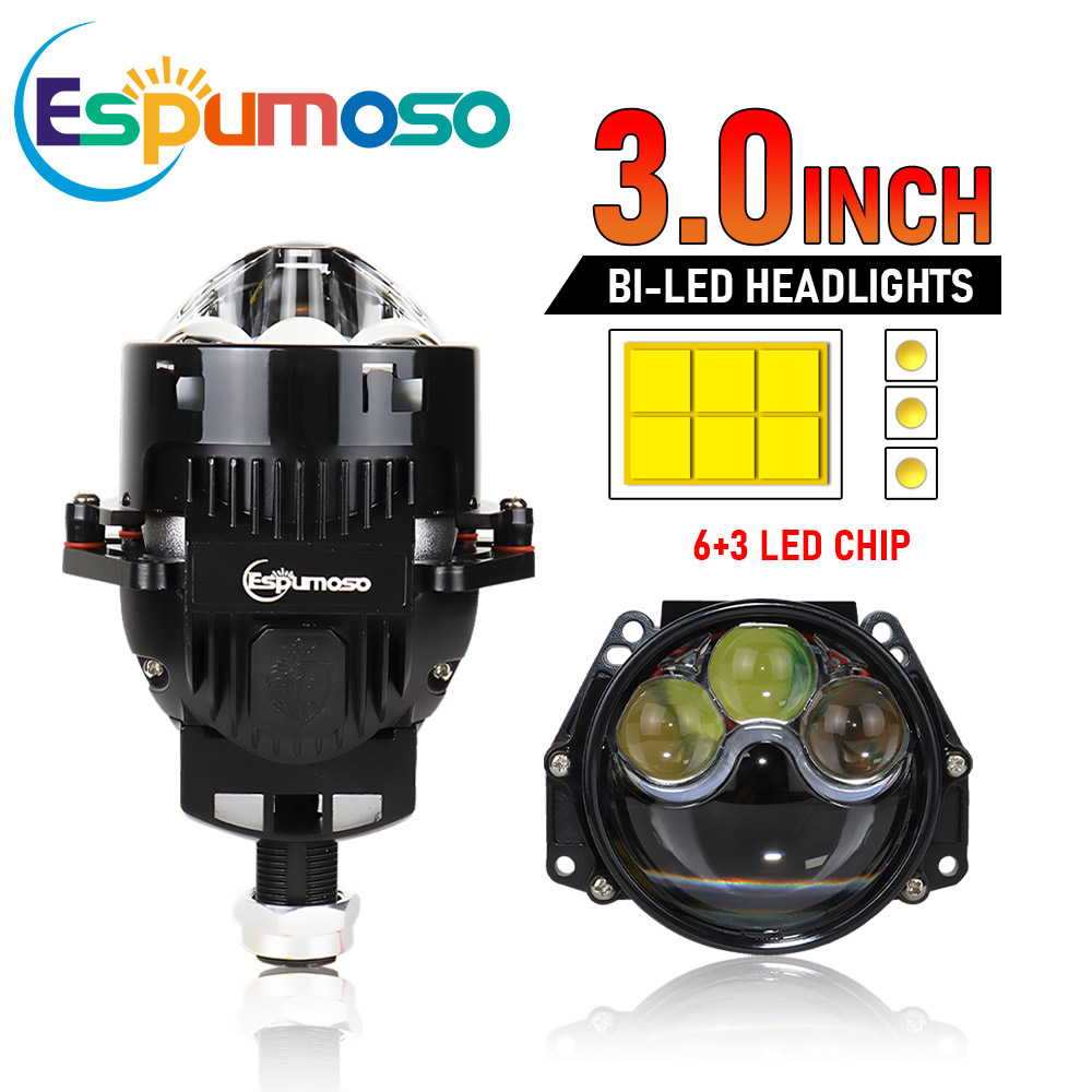 Headlight Aiming Tool - 3 Polegada bi led projetor laser