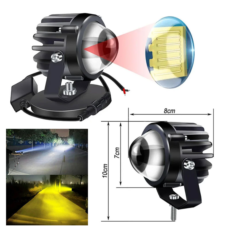 Headlight Aiming Tool - Motocicleta lâmpada led farol projetor luz