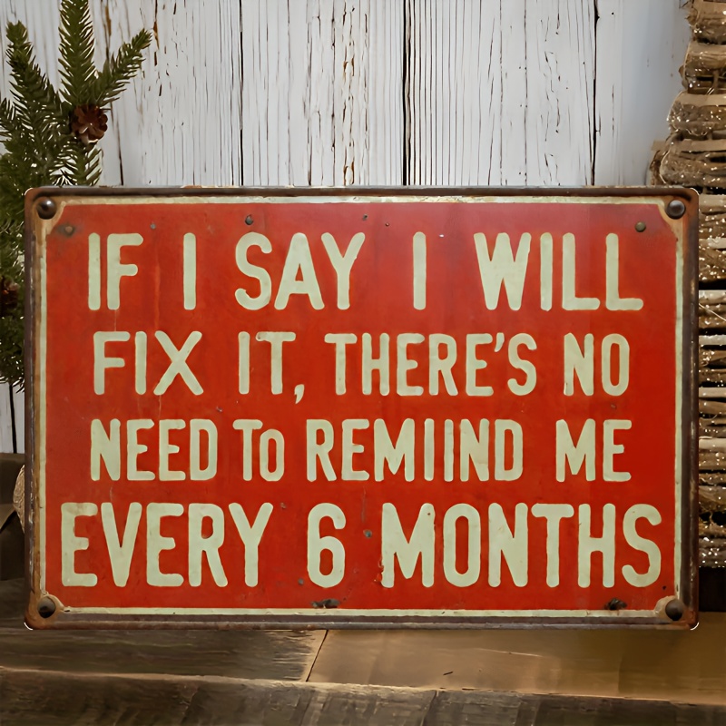 Auto Repair Shop Signs - Placa de Alumínio Engraçada para Garagem