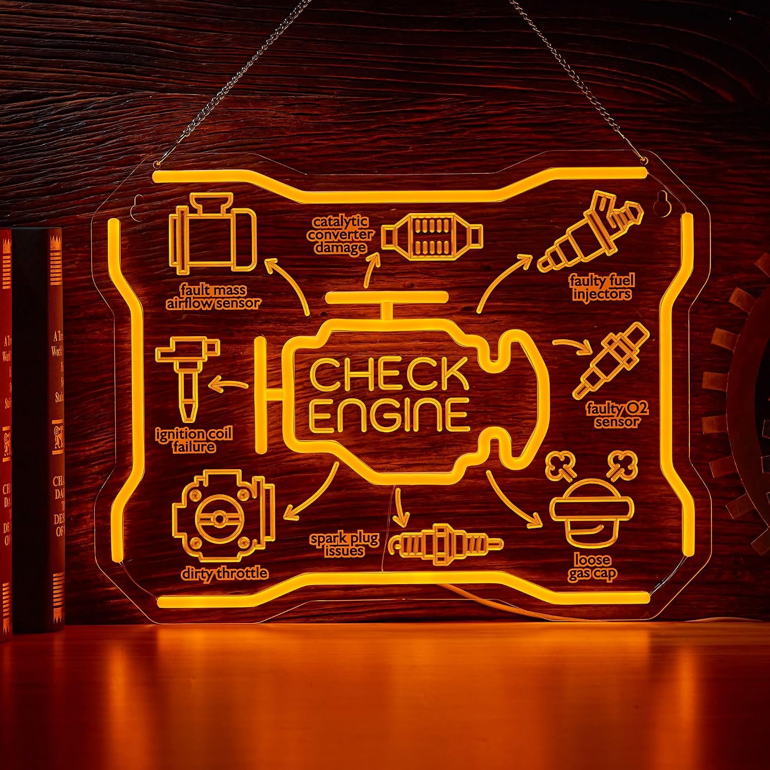 Auto Repair Shop Signs - Letreiro Neon LED USB para Verificação