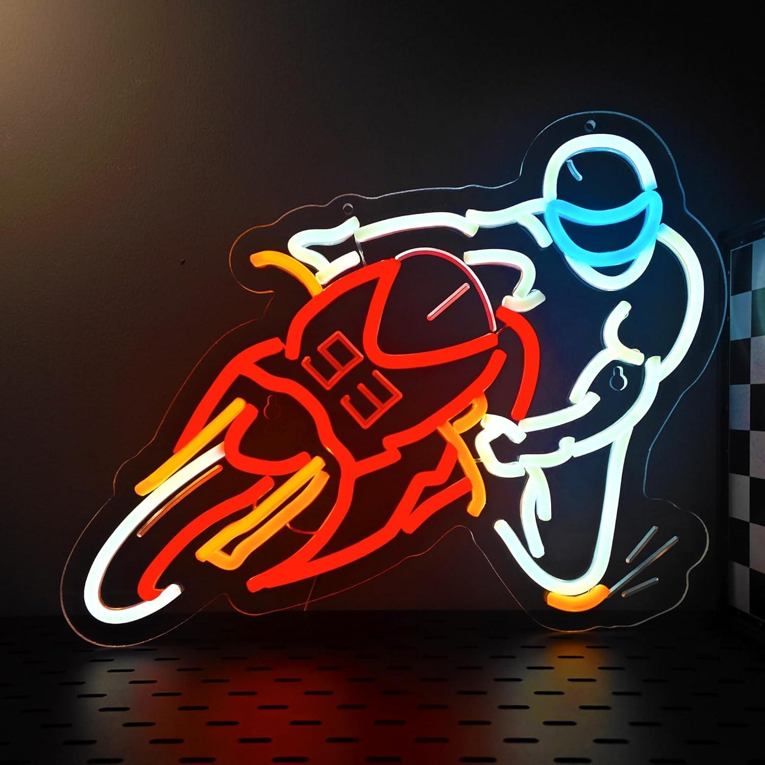 Auto Repair Shop Signs - Letreiro Neon de Curva para Corrida