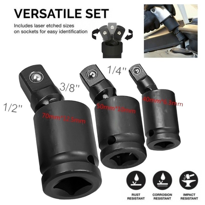 Pneumatic Impact Wrench - Adaptador de Soquete Retrátil Articulado de