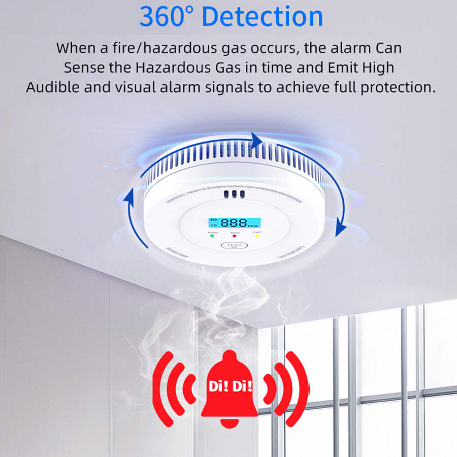 Smoke Leak Detector - 10 anos Detector de fumaça e