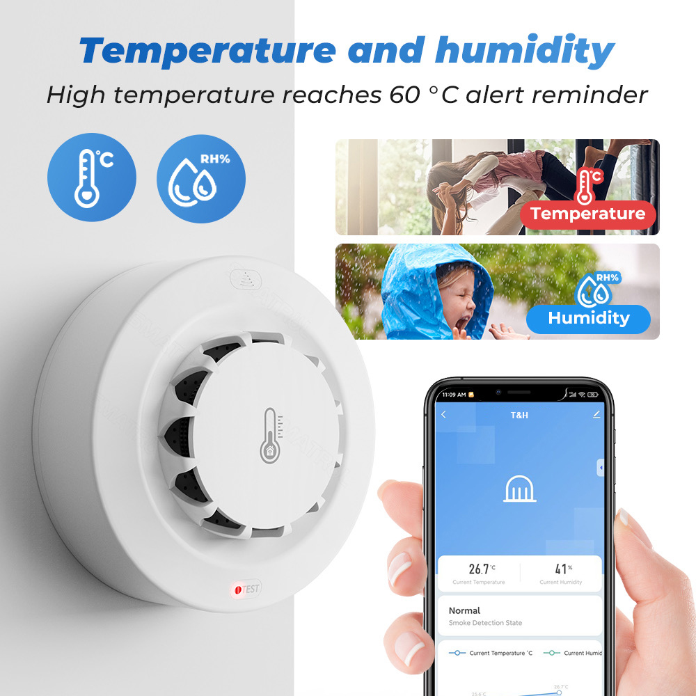 Sensor de Temperatura e Umidad - Smoke Leak Detector avaliação e preço