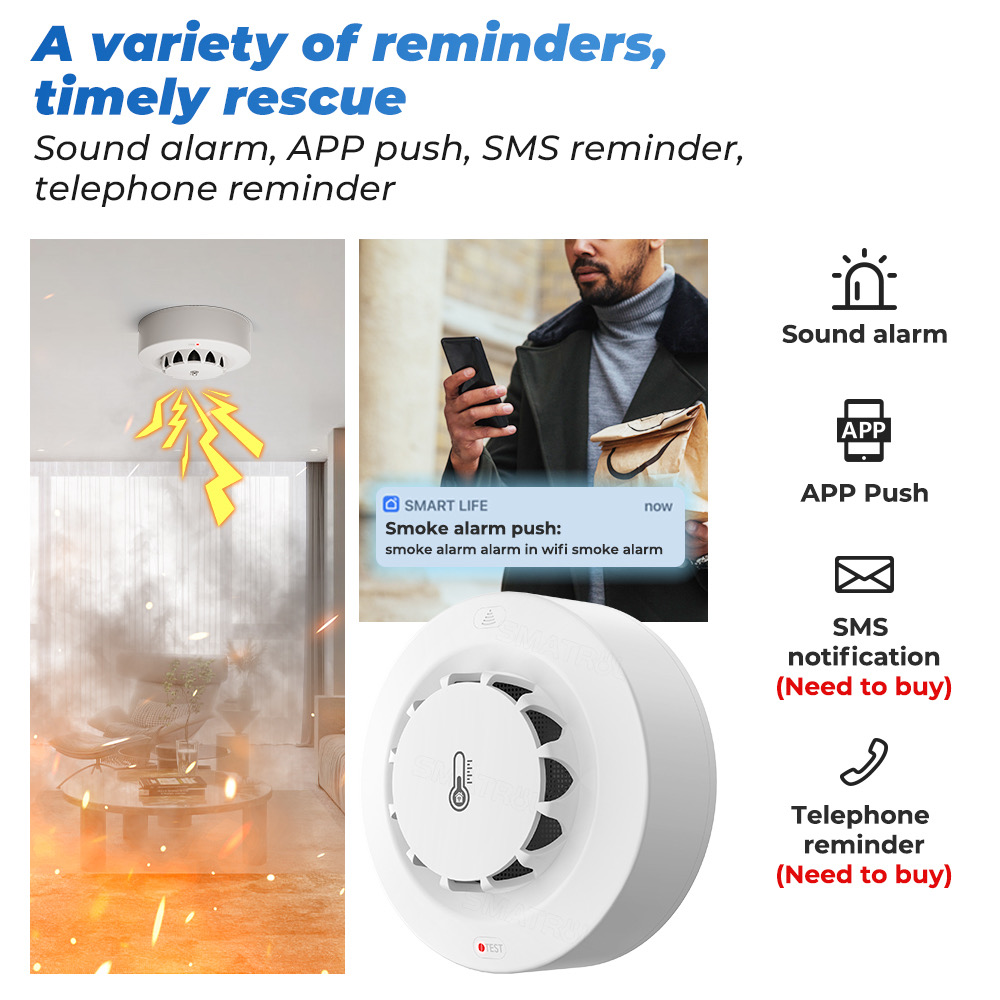 Sensor de Temperatura e Umidad - Smoke Leak Detector avaliação e preço