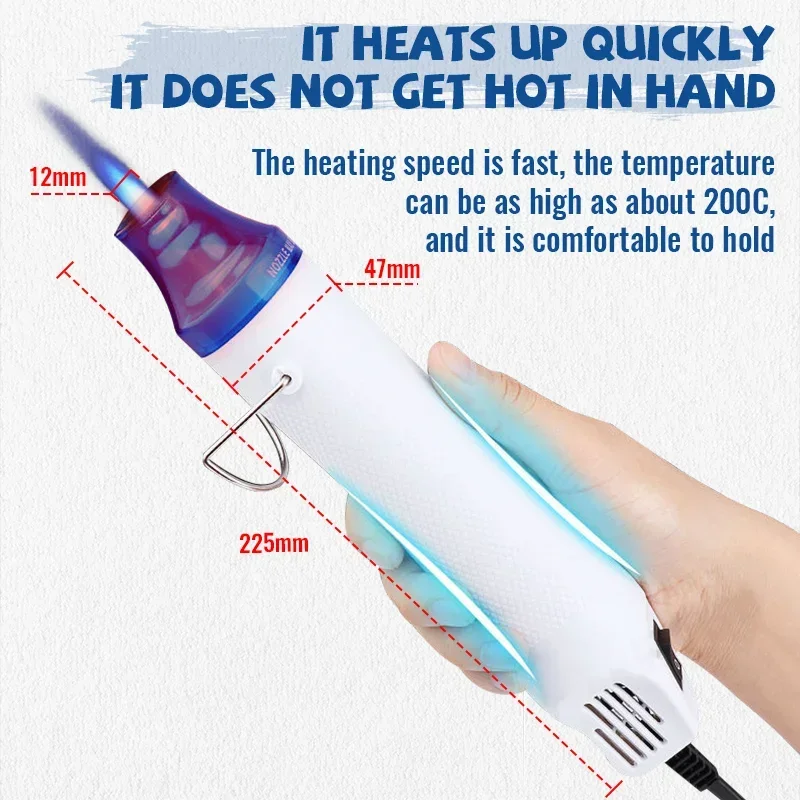 Pistola de ar quente 300w 220v - Heat Gun Paint Strip avaliação e preço