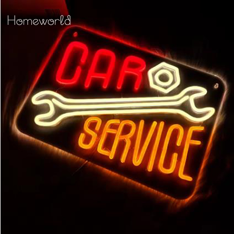Sinal de néon para serviço de  - Auto Repair Shop Signs avaliação e preço