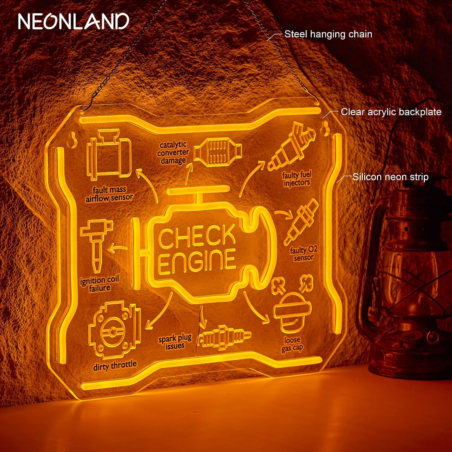 Letreiro Neon LED USB para Ver - Auto Repair Shop Signs avaliação e preço