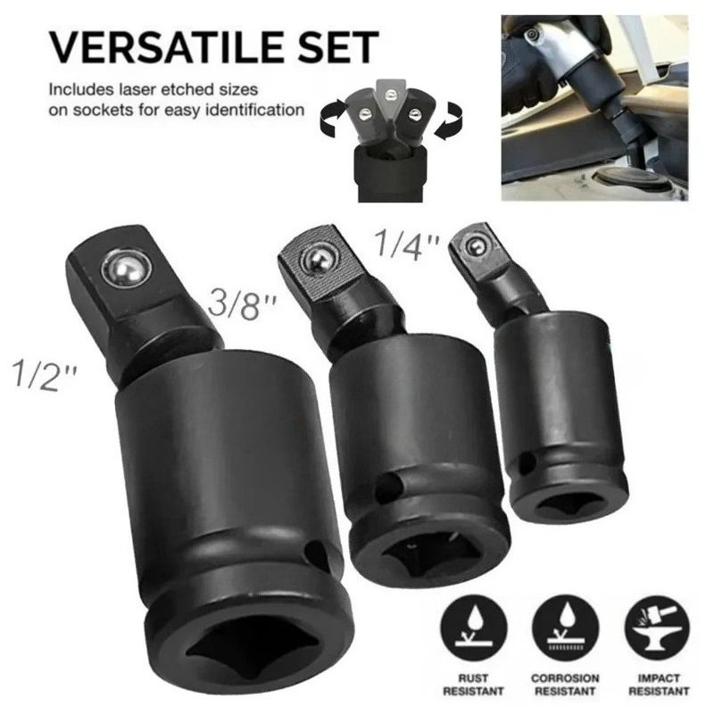 1/3 Peças Adaptador de Soquete - Pneumatic Impact Wrench avaliação e preço