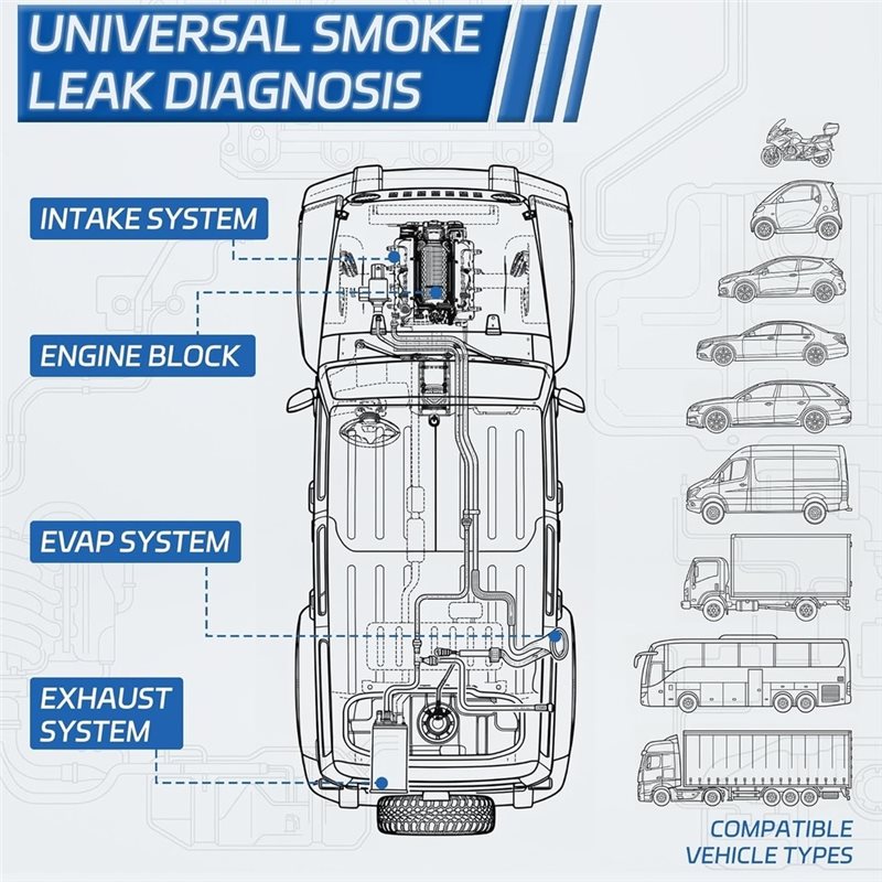 Detector de Vazamento de Vácuo - Smoke Leak Detector avaliação e preço