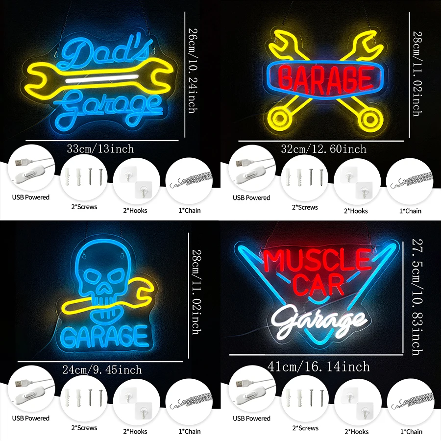 Letreiro Neon para Decoração d - Auto Repair Shop Signs avaliação e preço