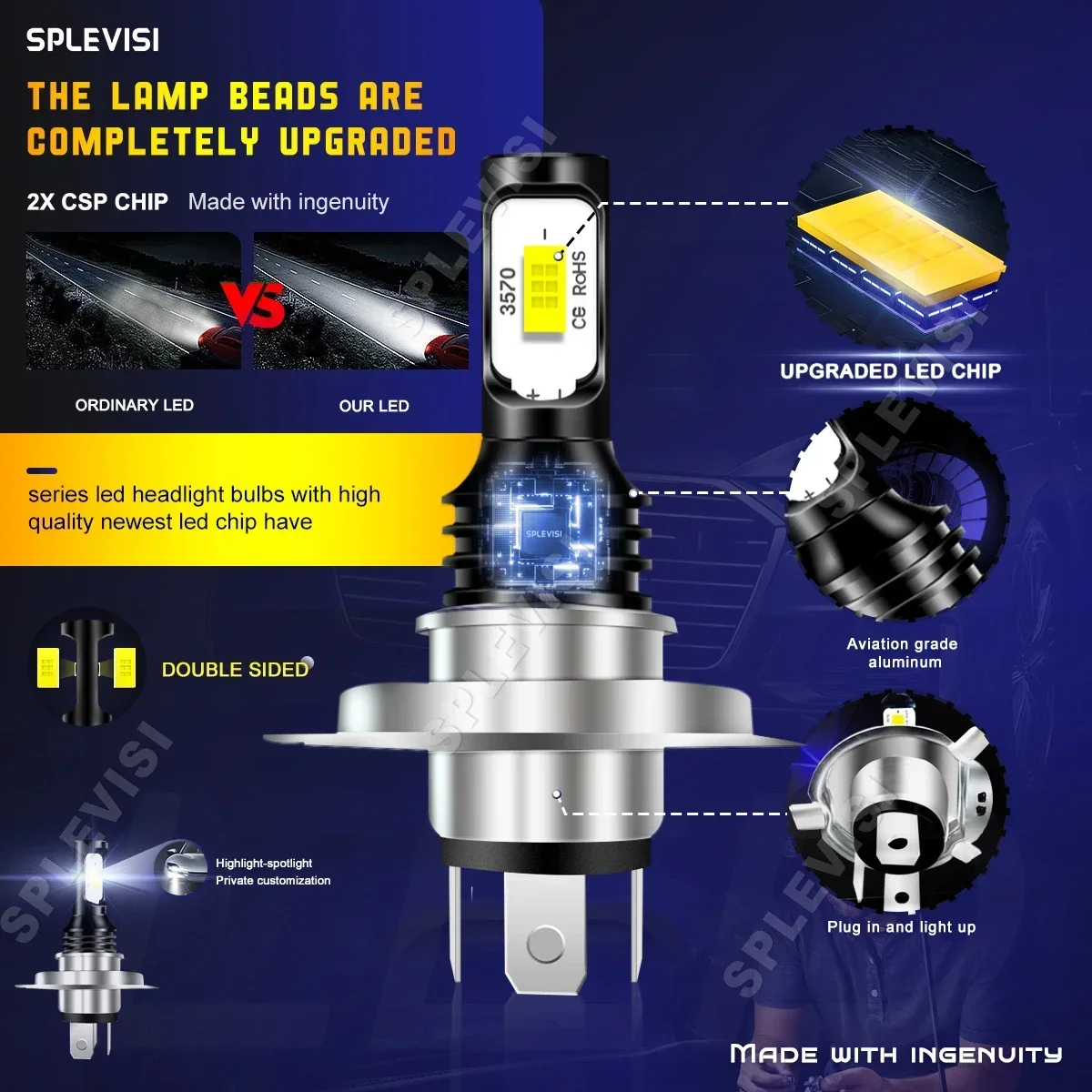 Farol led hi low beam para nis - Headlight Aiming Tool avaliação e preço