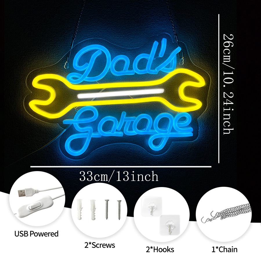 Letreiro Neon para Garagem, De - Auto Repair Shop Signs avaliação e preço