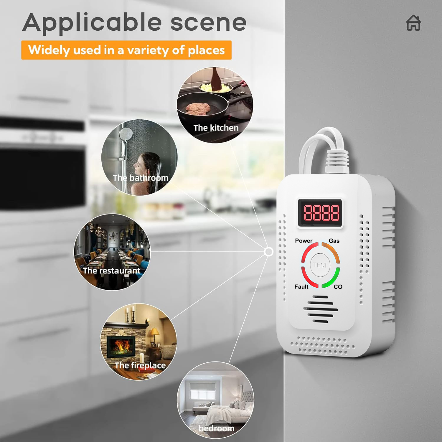 Detector de Gás Natural 2 em 1 - Smoke Leak Detector avaliação e preço